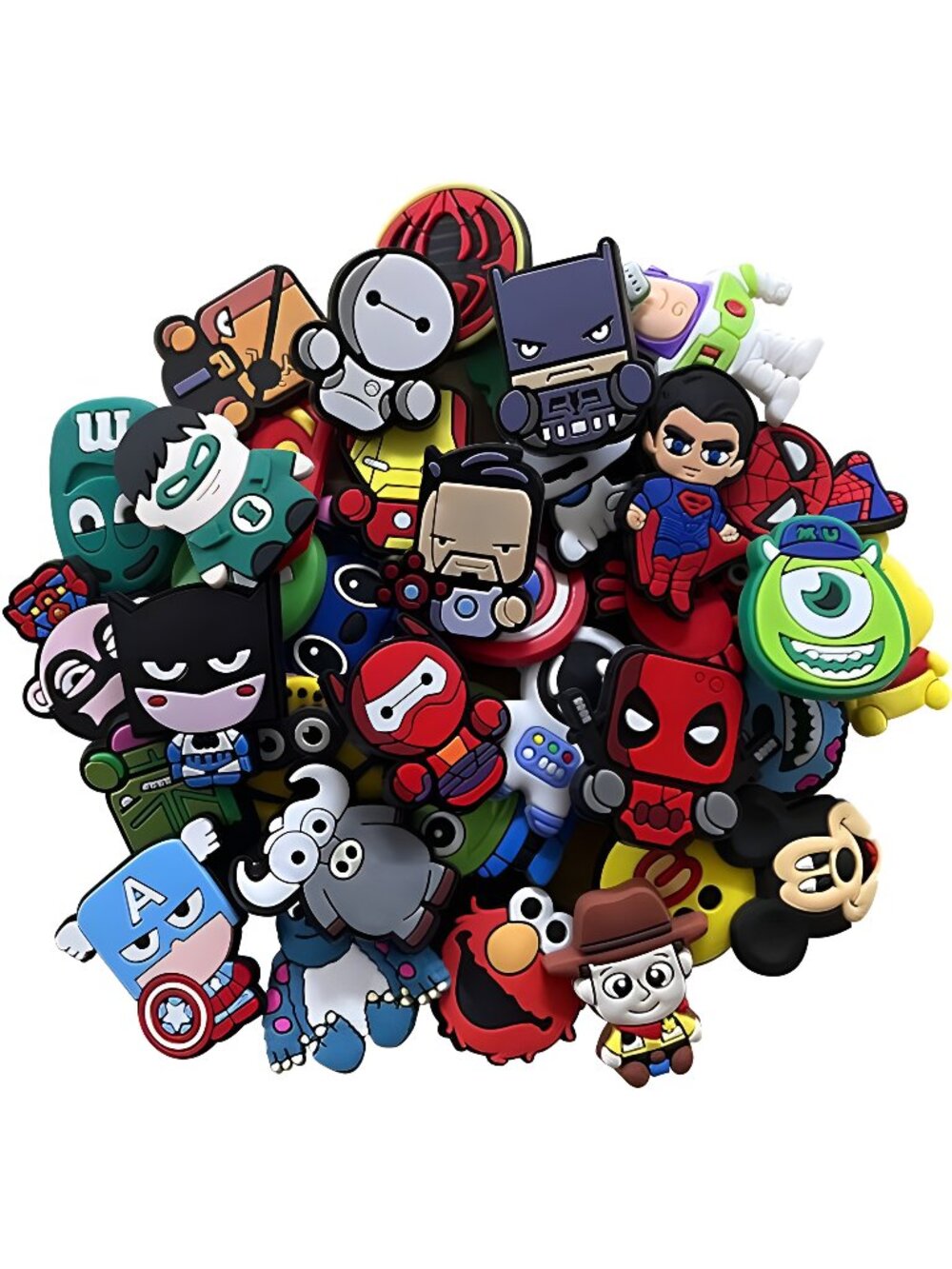 36,60 PCS PVC Cartoon Anime Croc Charms, Shoe Charms Crocs for Kids